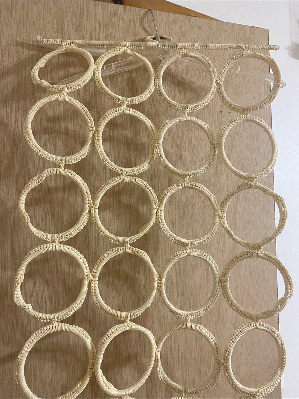 IKEA Cream Multi-Ring Scarf & Accessory Hanger